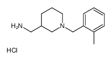 C-[1-(2-Methyl-benzyl)-piperidin-3-yl]-Methylamine hydrochloride结构式