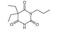 5,5-diethyl-1-propyl-1,3-diazine-2,4,6(1H,3H,5H)-trione结构式