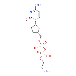 2',3'-dideoxycytidine diphosphoethanolamine Structure