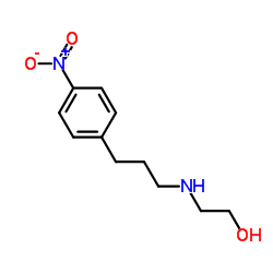 2-{[3-(4-Nitrophenyl)propyl]amino}ethanol Structure