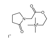 2-(Dimethylamino)ethyl (2-oxo-1-pyrrolidinyl)acetate methiodide结构式