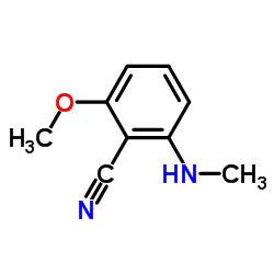 2-甲氧基-6-(甲氨基)苯腈结构式