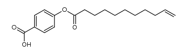 4-Undecylenoyloxy-benzoesaeure Structure