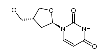 1-((2R,4R)-4-(hydroxymethyl)tetrahydrofuran-2-yl)pyrimidine-2,4(1H,3H)-dione结构式