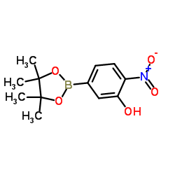 3-Hydroxy-4-nitrophenylboronic acid, pinacol ester Structure