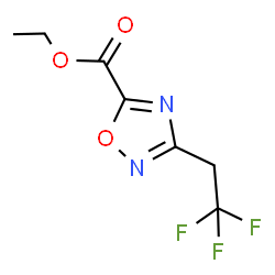 Ethyl 3-(2,2,2-trifluoroethyl)-1,2,4-oxadiazole-5-carboxylate结构式