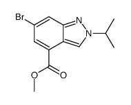 methyl 6-bromo-2-(propan-2-yl)-2H-indazole-4-carboxylate structure