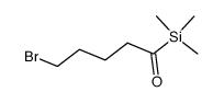 5-bromo-1-(trimethylsilyl)pentan-1-one Structure
