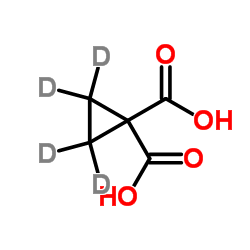 1,1-(2H4)Cyclopropanedicarboxylic acid Structure