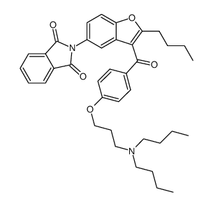 2-(2-butyl-3-(4-(3-(dibutylamino)propoxy)benzoyl)benzofuran-5-yl)isoindoline-1,3-dione Structure