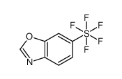 6-(Pentafluorosulfanyl)benzooxazole结构式