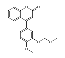 4-(4-methoxy-3-(methoxymethoxy)phenyl)-2H-chromen-2-one结构式