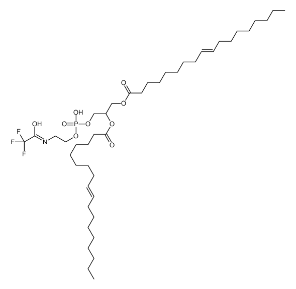 2,3-bis[[(E)-octadec-9-enoyl]oxy]propoxy-[2-[(2,2,2-trifluoroacetyl)am ino]ethoxy]phosphinic acid Structure