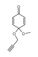 4-methoxy-4-(prop-2-yn-1-yloxy)cyclohexa-2,5-dienone结构式