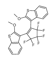 1,2-bis(2-methoxy-1-benzothien-3-yl)perfluorocyclopentene Structure