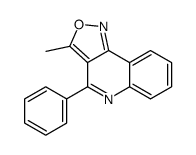 3-methyl-4-phenyl-[1,2]oxazolo[4,3-c]quinoline结构式