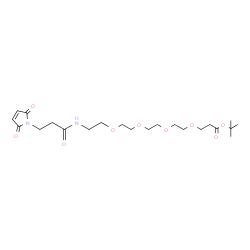 Mal-Amido-PEG4-Boc结构式