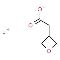 lithium(1+) 2-(oxetan-3-yl)acetate结构式