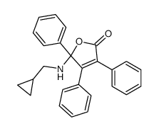5-(cyclopropylmethylamino)-3,4,5-triphenylfuran-2-one Structure