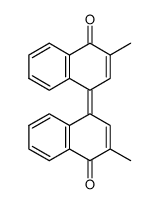 3,3’-dimethyl-1,1’-binaphthalenylidene-4,4’-dione结构式