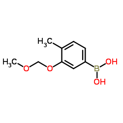 [3-(Methoxymethoxy)-4-methylphenyl]boronic acid结构式