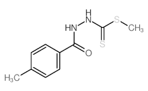 4-methyl-N-methylsulfanylcarbothioyl-benzohydrazide结构式