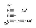 trisodium tetra(cyano-C)cuprate(3-) structure