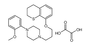 1-[3-(3,4-dihydro-2H-thiochromen-8-yloxy)propyl]-4-(2-methoxyphenyl)piperazine,oxalic acid结构式