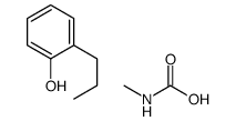 methylcarbamic acid,2-propylphenol结构式