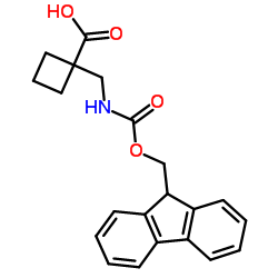 1-({[(9H-Fluoren-9-ylmethoxy)carbonyl]amino}methyl)cyclobutanecarboxylic acid图片