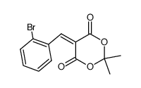 5-[(2-bromophenyl)methylene]-2,2-dimethyl-1,3-dioxane-4,6-dione Structure
