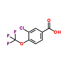 3-Chloro-4-(trifluoromethoxy)benzoic acid structure