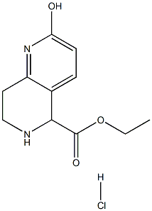 2-羟基-5,6,7,8-四氢-1,6-萘啶-5-羧酸乙酯盐酸盐结构式