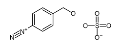 hydrogen sulfate,4-(hydroxymethyl)benzenediazonium Structure