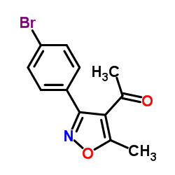 ETHANONE, 1-[3-(4-BROMOPHENYL)-5-METHYL-4-ISOXAZOLYL]- structure