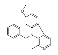 9-benzyl-7-methoxy-1-methylpyrido[3,4-b]indole Structure