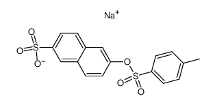 Sodium 6-(4'-methylphenylsulfonyloxy)-naphthalene-2-sulfonate Structure