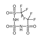 1,1,1-trifluoro-N-(trifluoromethylsulfonylsulfamoyl)methanesulfonamide结构式