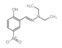 Benzaldehyde,2-hydroxy-5-nitro-, 2,2-diethylhydrazone Structure
