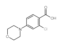 2-氯-4-(4-吗啉)苯甲酸结构式