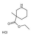 ETHYL 3-METHYLPIPERIDINE-3-CARBOXYLATE HYDROCHLORIDE structure