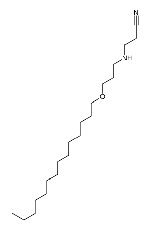 3-(3-tetradecoxypropylamino)propanenitrile Structure