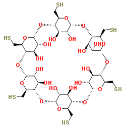 Hexakis-(6-mercapto-6-deoxy)-α-cyclodextrin structure
