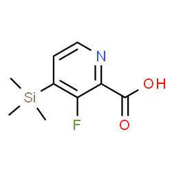 3-Fluoro-4-(trimethylsilyl)pyridine-2-carboxylic acid结构式