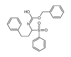 benzyl N-[1-(benzenesulfonyl)-3-phenylpropyl]carbamate Structure