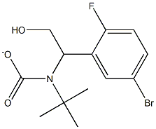 tert-butyl(1-(5-bromo-2-fluorophenyl)-2-HYDROxyethyl)carbamate结构式