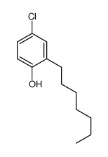 4-chloro-2-heptylphenol结构式