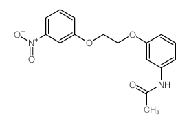 Acetamide, N-[3-[2-(3-nitrophenoxy)ethoxy]phenyl]- Structure