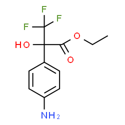 Ethyl 2-(4-aminophenyl)-3,3,3-trifluoro-2-hydroxypropanoate Structure