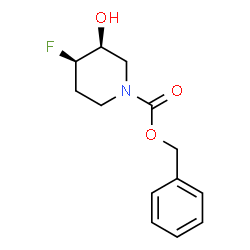 Cis-4-Fluoro-3-Hydroxy-Piperidine-1-Carboxylic Acid Benzyl Ester Structure